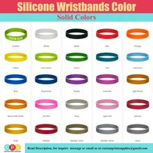 Custom Printed Silicone Wristband For Causes, Event, Fundraisers, Awareness, Support Adults Kids Size Rubber Bracelet, Rainbow Bracelet Bulk